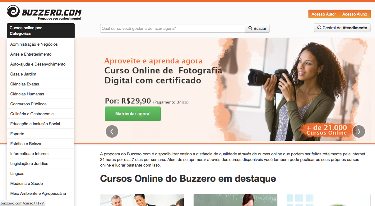 Aulas e Cursos Online